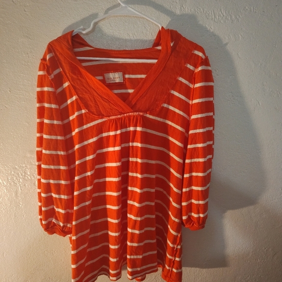 NAUTICAL BOLD STRIPES  hoodie 3/4 sleeve minimalist athleisure, oversize stripes - Picture 7 of 12